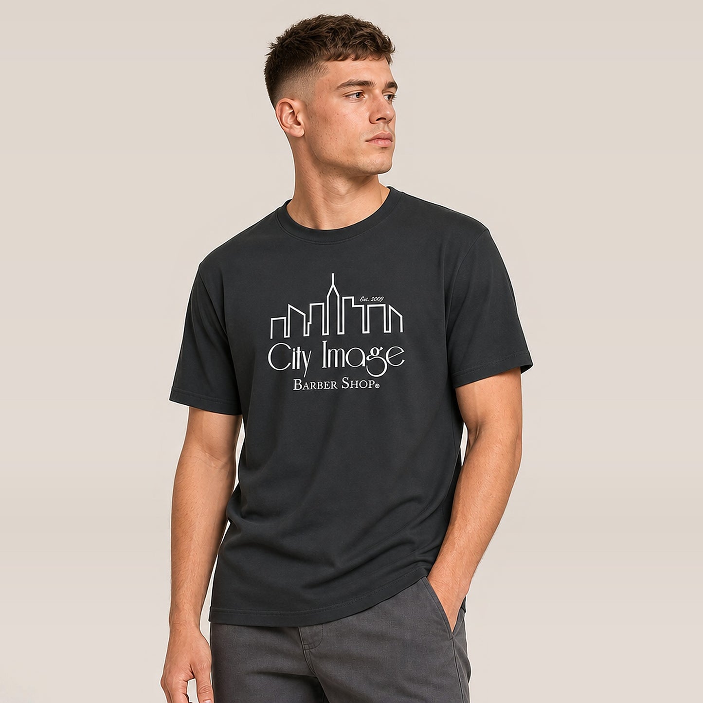 City Image Logo T-Shirt (Dark Grey)
