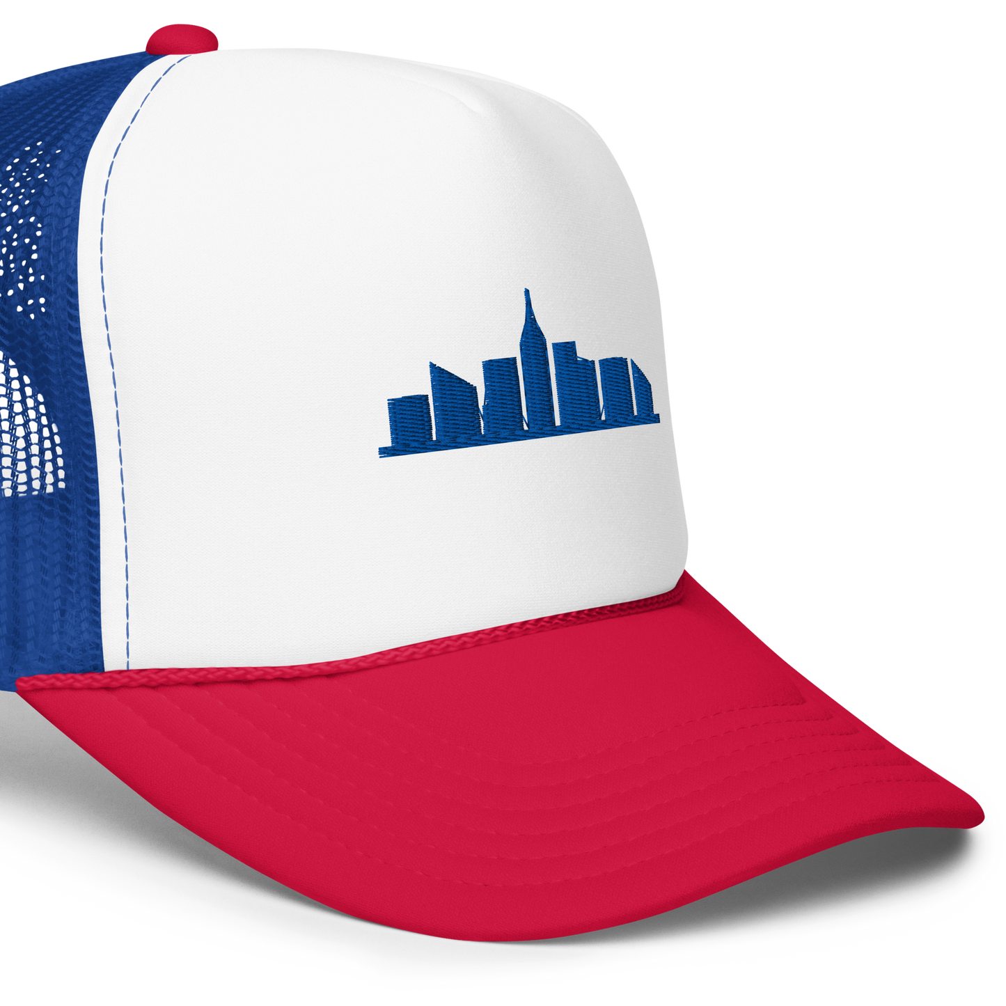 Skyline Foam Trucker Hat (Red, White, Blue)