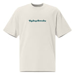 City Image Logo Script Oversized Tee (Faded Bone)