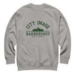 City Image College Crewneck Sweatshirt (Grey/White)