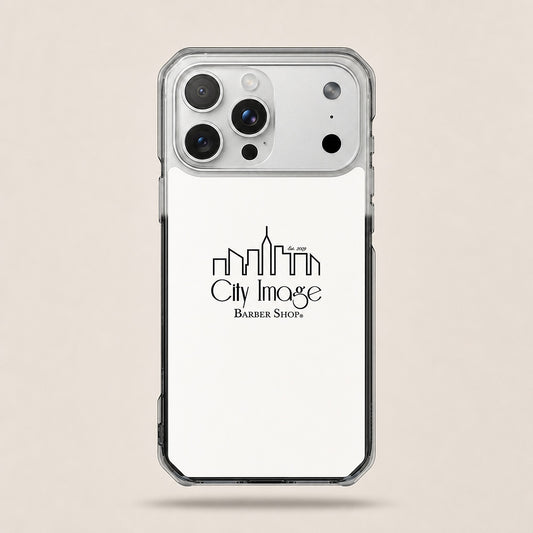 City Image Logo iPhone® Case (White) — front