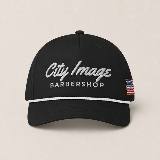 City Image Rope Cap (Black) — front
