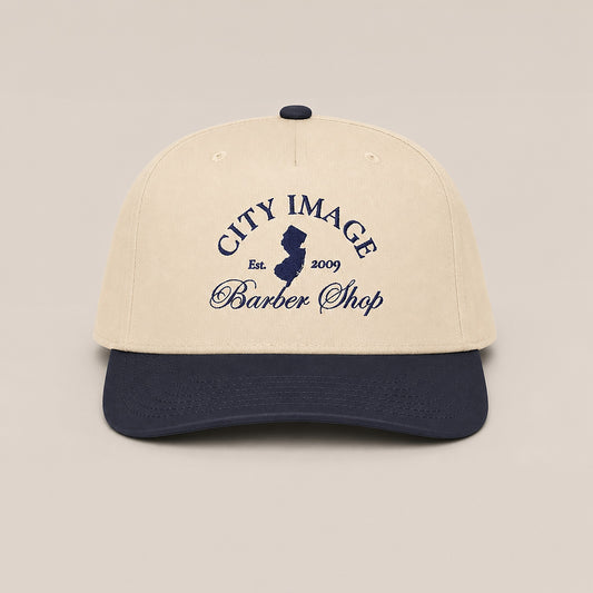 City Image Members Only Cap (Navy/Natural) — front