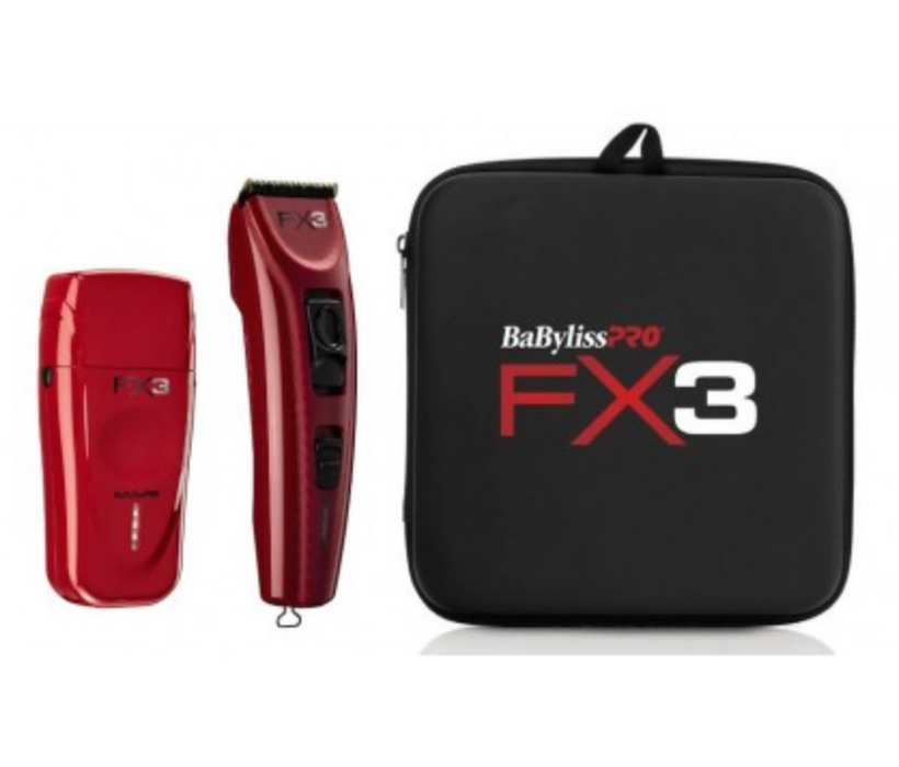 BabylissPRO FX3 Clipper & Shaver Combo W/ Case #FXX3C & FXX3S